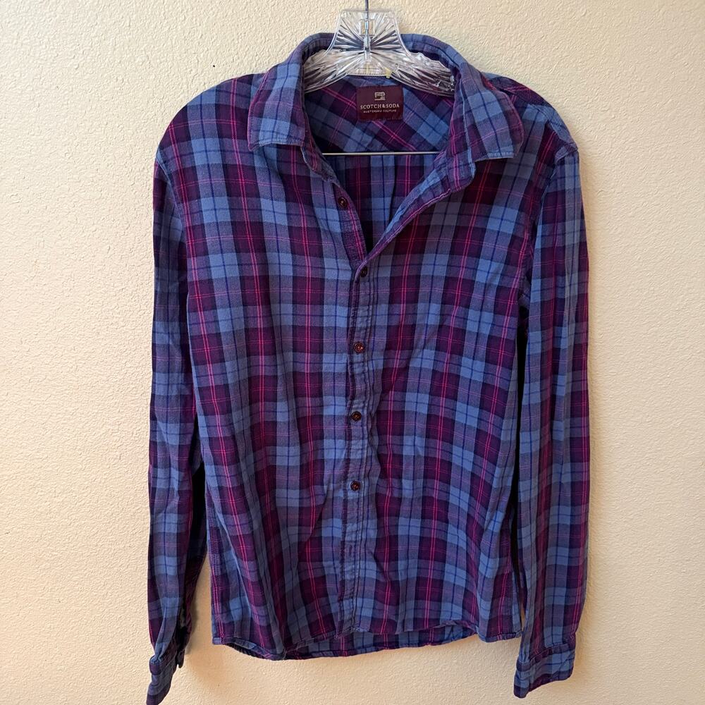 Scotch & Soda Amsterdam Couture lightweight 100% cotton flannel shirt M outdoor